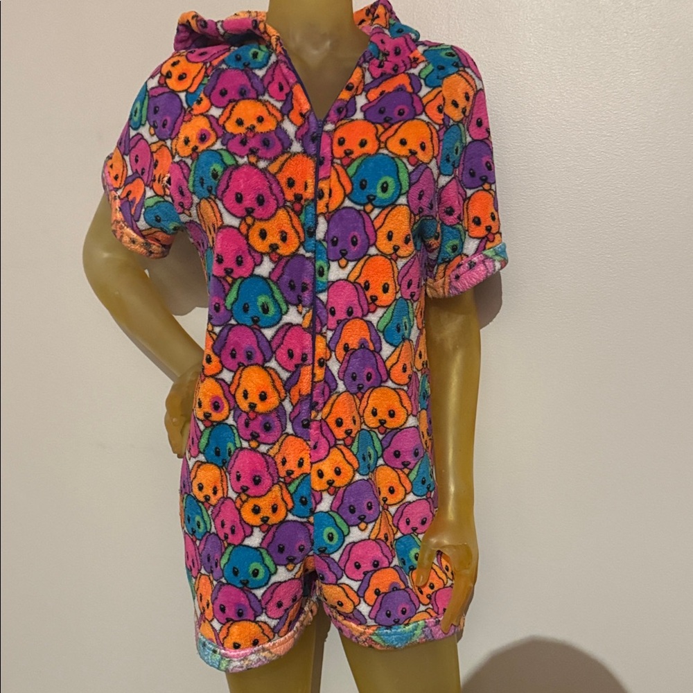 Festival Colorful Animal Print Hooded Romper